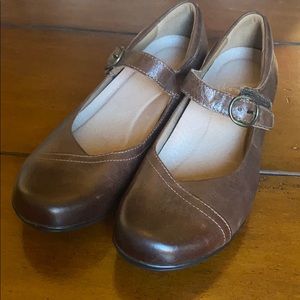 Brown Dansko Strap shoes
